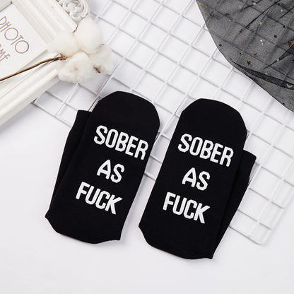 Sobriety Gift Recovery Socks Sober As Fuck Encouragement Gift,Vintage Sober As Fuck Clean Serene Steps To Recovery Socks