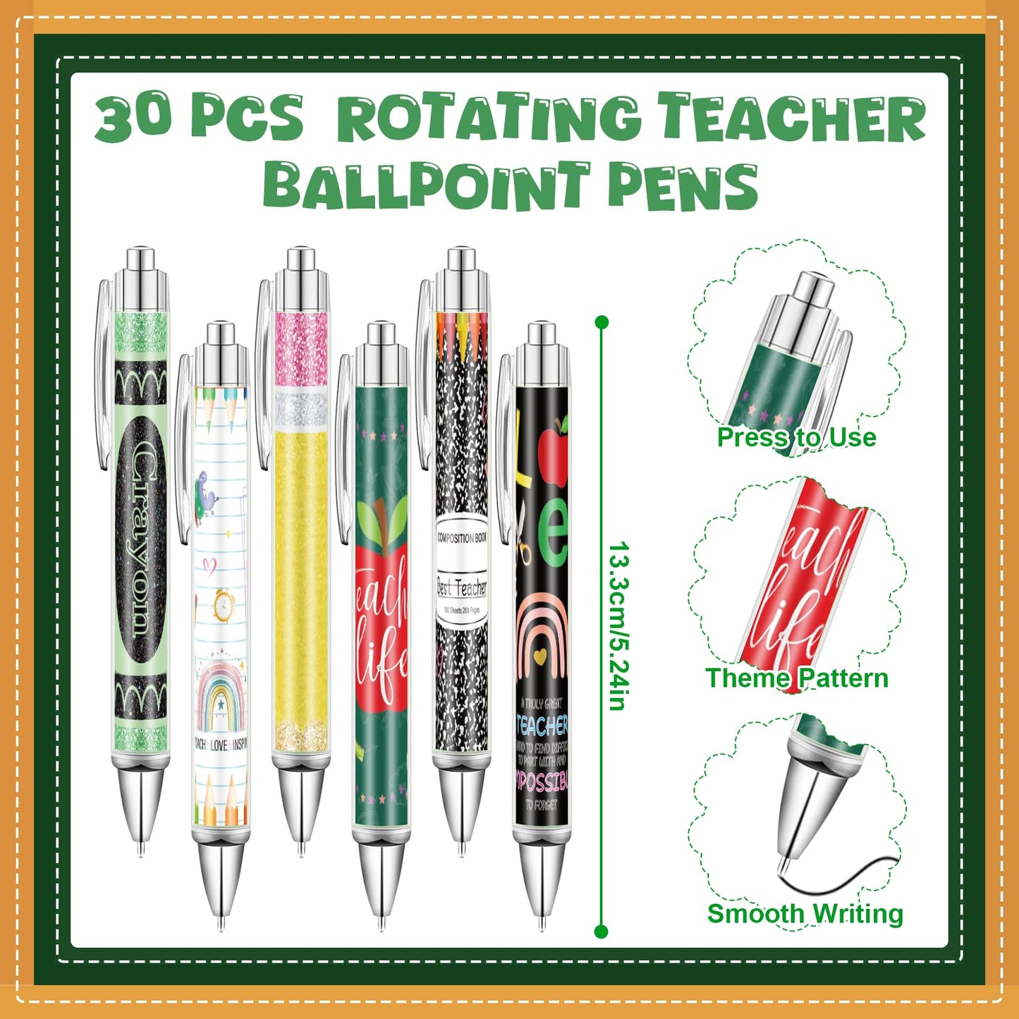 30 Set/90 Pcs Teacher Appreciation Gifts Bulk Include 30 Coffee Cup Sticky Notes 30 Teaching Keychains 30 Teachers Appreciation Pens for School Classroom Teaching Day Graduation End of Year Gifts