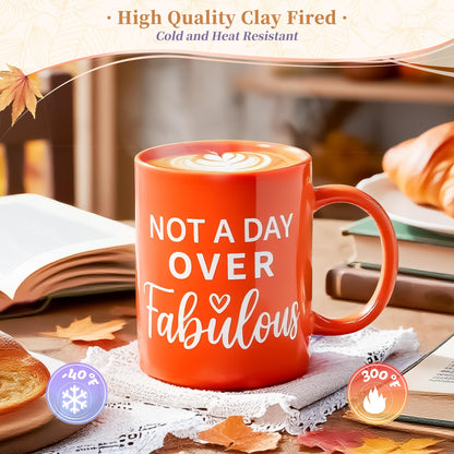 Fortuning's JDS 13PCS Orange for Women,Thank You Birthday Baskets for Women Wife Mom Sister Friend Girlfriend Teacher Get Well Self Care Package Graduation,Sympathy,Retirement Thank You Gifts