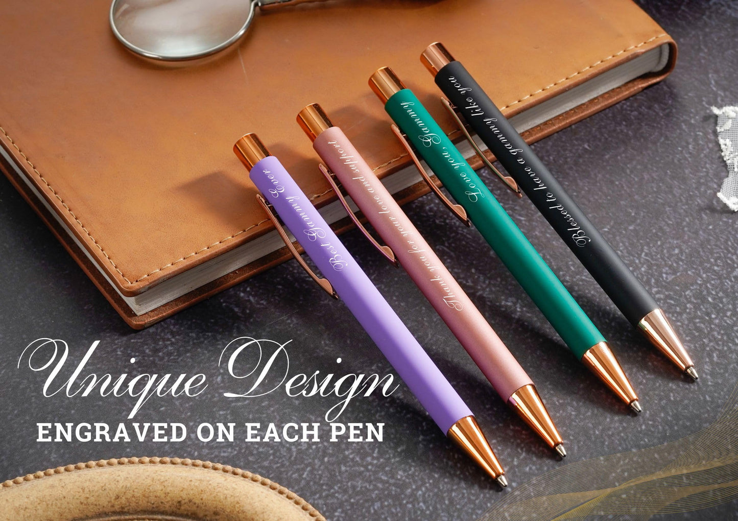 InnoBeta Gammy Gifts, Ballpoint Pen Set of 4, Gift Ideas for Gammy on Birthday, Christmas, Mother's Day - Gammy