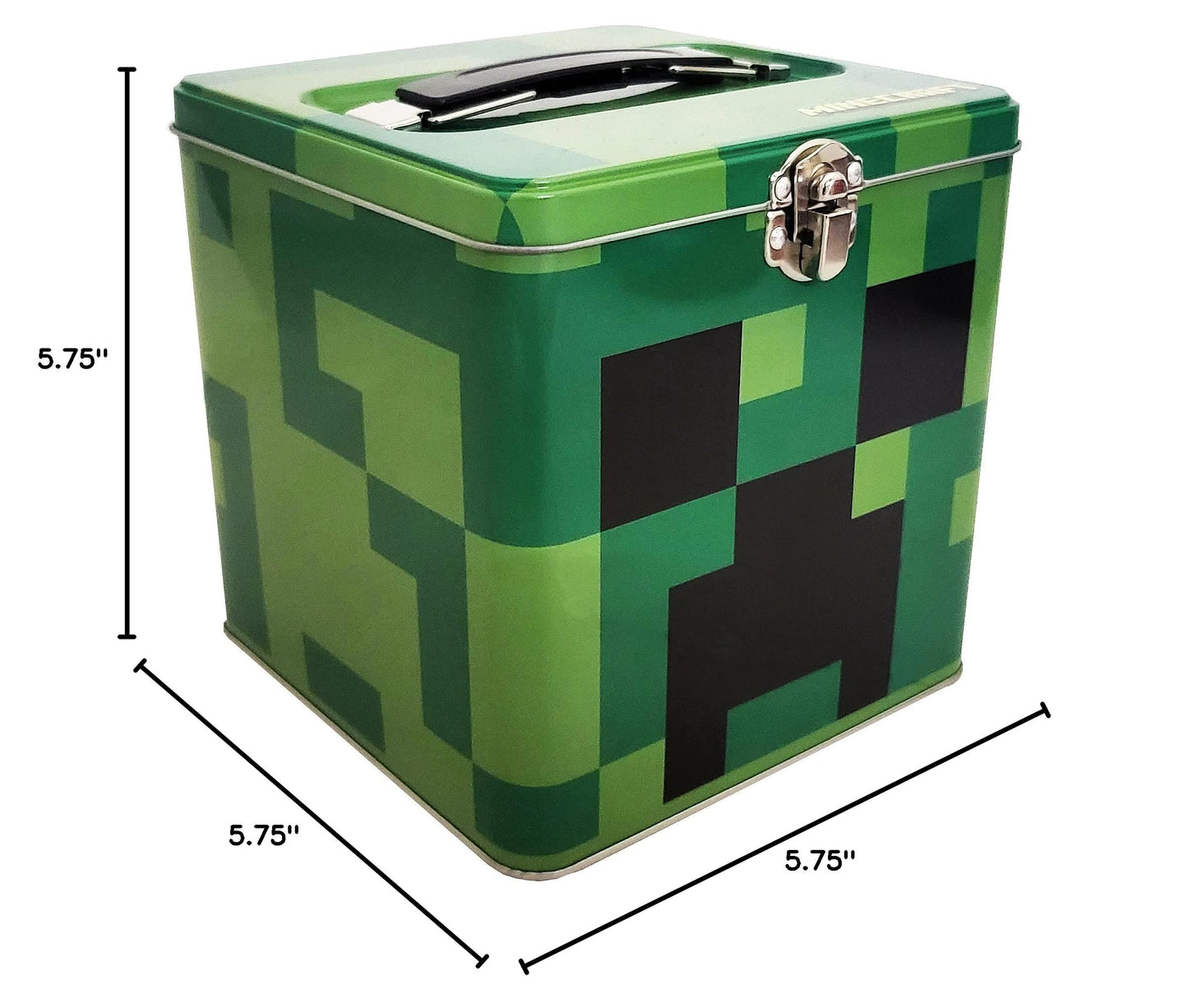 The Tin Box Company Minecraft XL Storage Tin with Handle, Minecraft