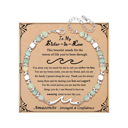 JoycuFF 𝗚𝗶𝗳𝘁𝘀 𝗳𝗼𝗿 𝗪𝗼𝗺𝗲𝗻 𝗪𝗮𝘃𝗲 𝗕𝗿𝗮𝗰𝗲𝗹𝗲𝘁 Birthday Graduation Christmas Valentines Mothers Day Meaningful Gifts Unique Wave Bracelets for Women
