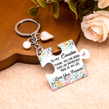 Cousin Gifts For Women Keychain Best Cousin Sister Ever Gifts For Cousins Female Thanksgiving Christmas Unique Cousins Birthday Gift For Women