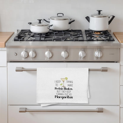 Funny Margarita Gifts Kitchen Towels, Funny Dish Tea Bar Towels for Kitchen Home Bar, Margarita Decor, 16x24 Inches
