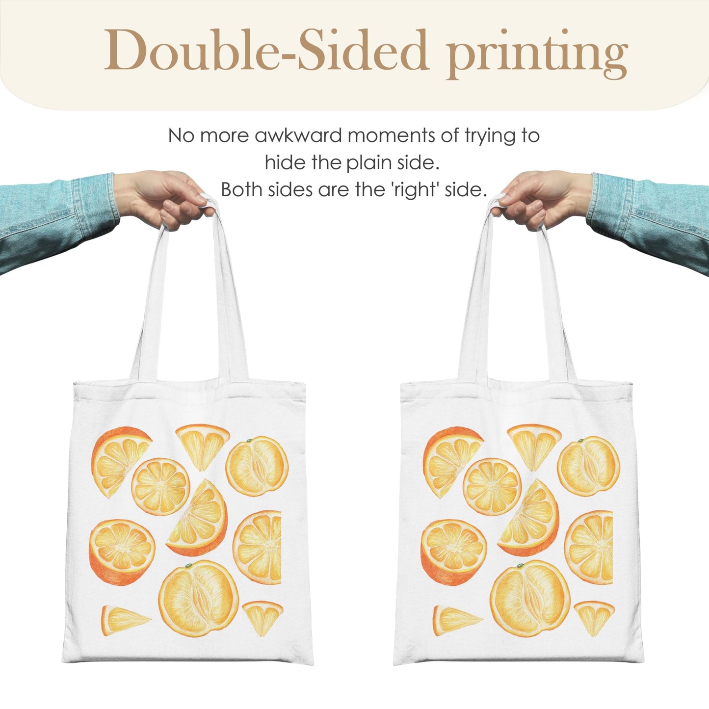 Fruit Tote Bag with Magnetic Buckle-Fruit Themed Seasonal Gifts for Birthday, Mother's Day, Christmas.