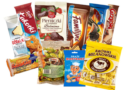 TASTE OF POLAND SWEET BOX Packing by Granda 3.5 lb TRADITIONAL POLISH SWEETS, 10 COUNT