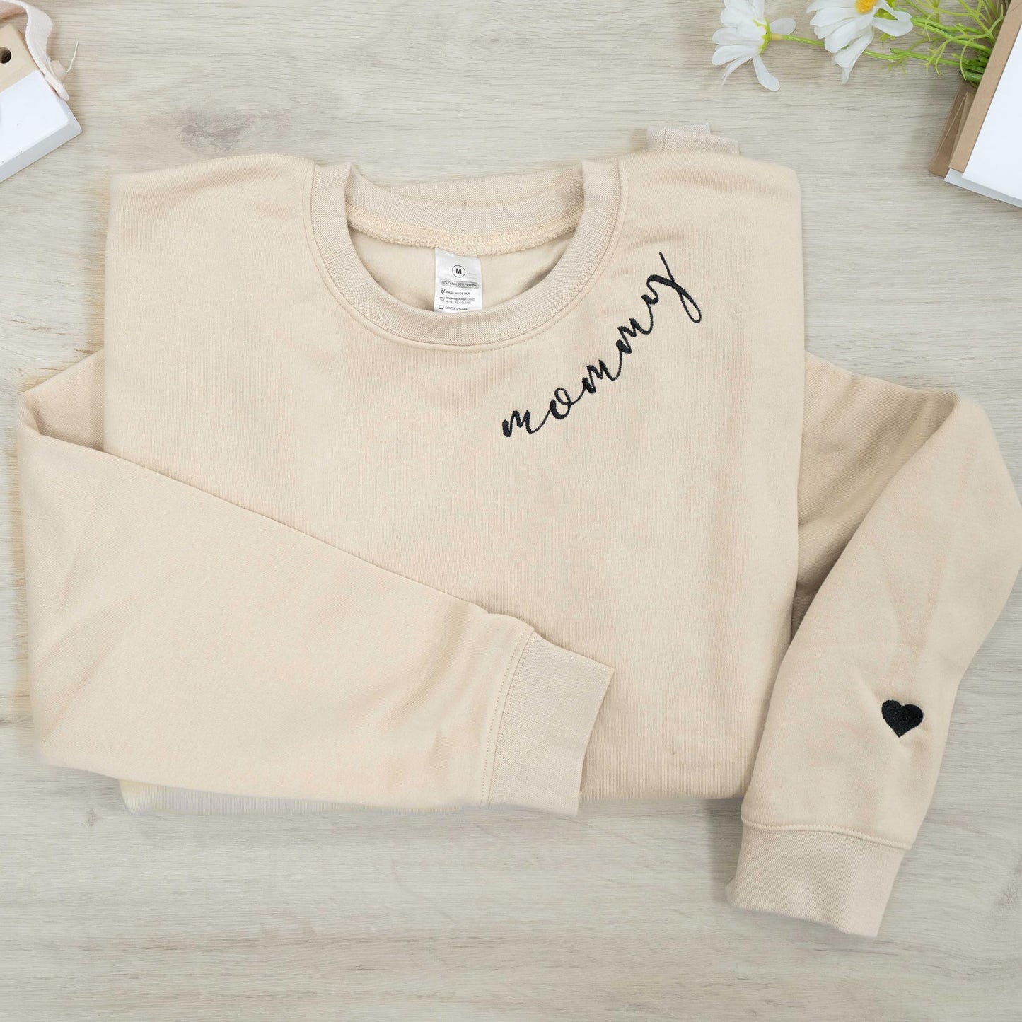 Nani - Mama Mom Grandma Embroidered Crewneck Sweatshirt - Gifts For Dog Mom Grandma Mimi Nana Gigi Mother's Day Christmas