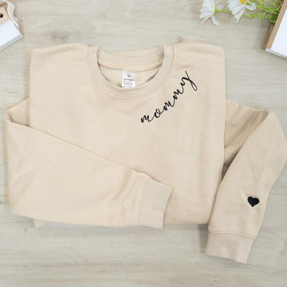 Nani - Mama Mom Grandma Embroidered Crewneck Sweatshirt - Gifts For Dog Mom Grandma Mimi Nana Gigi Mother's Day Christmas