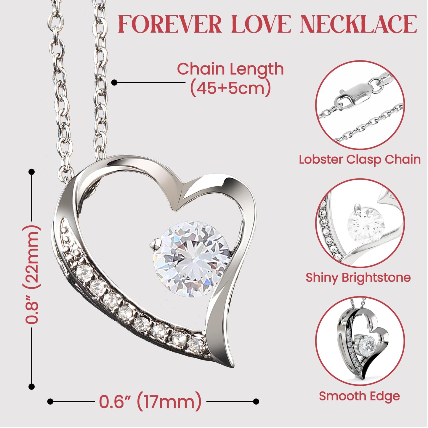 Mother Day Gift for Wife, To My Beautiful Wife Necklace from Husband, Soulmate Necklace for Women, Wifey Birthday Gift Ideas from Husband, Anniversary Jewelry Present, Romantic Jewelry for Best Wifey