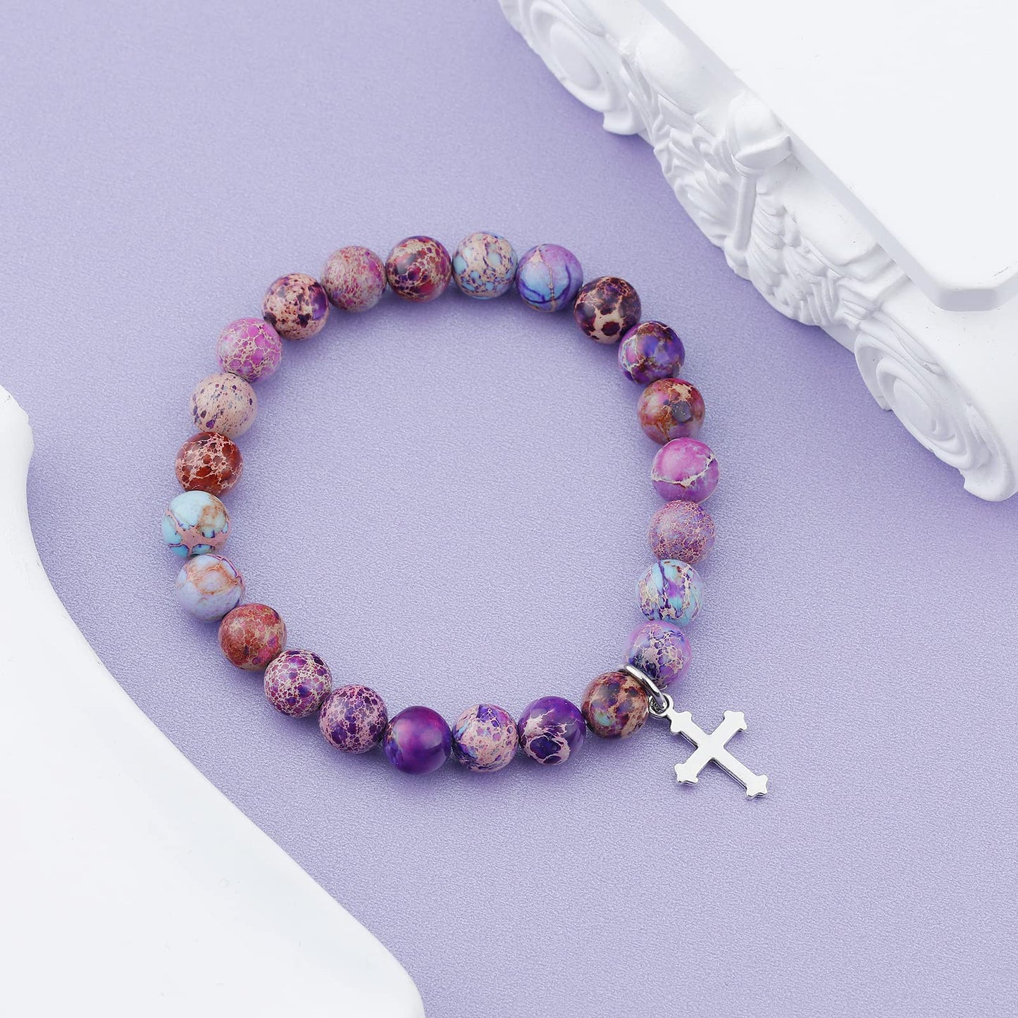 MollyQueen Confirmation Sponsor Gifts Bracelet,Christian Faith Gift,Catholic Confirmation Gifts,Sponsor Appreciation Gift for Women,Thank You for Being Mine Bracelet Gift for Godparents