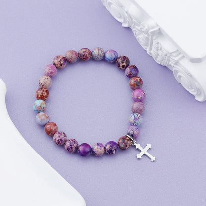 MollyQueen Confirmation Sponsor Gifts Bracelet,Christian Faith Gift,Catholic Confirmation Gifts,Sponsor Appreciation Gift for Women,Thank You for Being Mine Bracelet Gift for Godparents