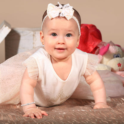 Sereney Birthday Gifts for Girls, Beaded Bracelets as 1/2 1 2 3 4 5 6 7 8 9 10 11 12 13 14 15 16 Year Old Birthday Gift, Adjustable Cross/Pearl Bracelet as Happy Birthday Gifts for Daughter