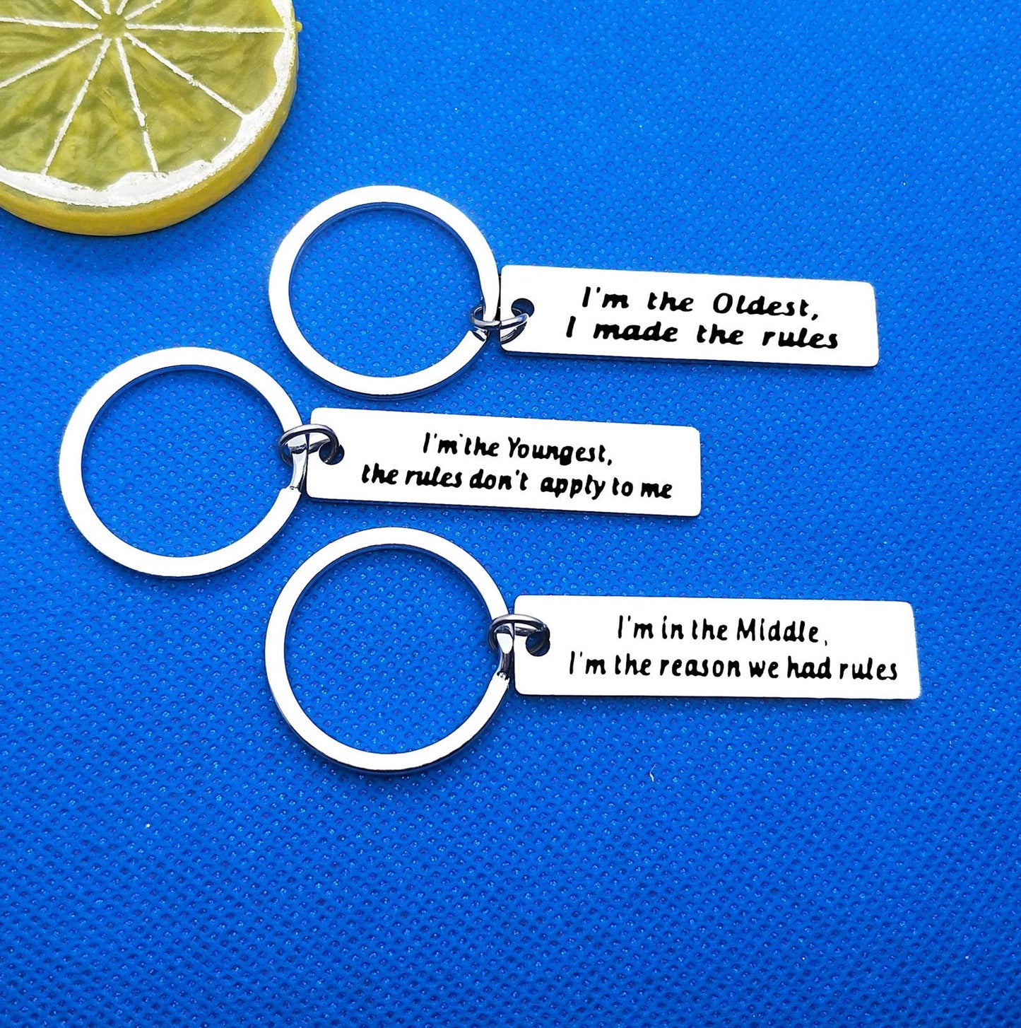 3Pcs Brother Keychain Sister Keychain Sibling Gifts Sister Brother Gifts Brother Sister Matching Keychain Set Family Gifts for Sister Brother Christmas Birthday Gifts for Daughter Son