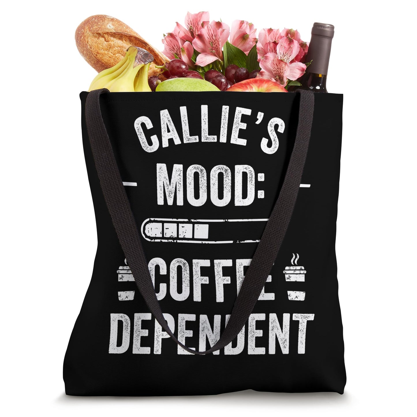 CALLIE Personalized Cute Coffee Girls CALLIE Name Tote Bag