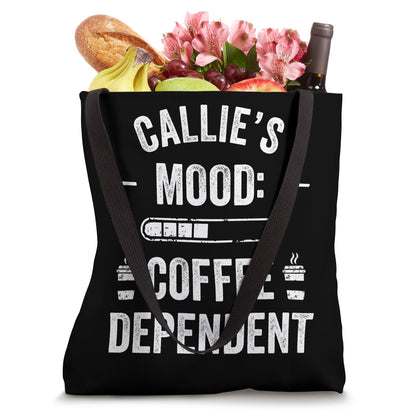 CALLIE Personalized Cute Coffee Girls CALLIE Name Tote Bag