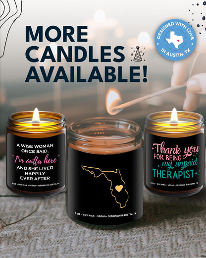 Florida Candle, Unique Florida Themed Gifts for Men and Women, Best State Souvenir Gifts for Moving Away, Thoughtful Home Sick Presents, Ideal for Birthday, Christmas, Graduation, Gift Ready