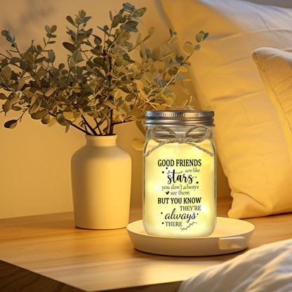 Friendship Gifts for Women, Gifts for Best Friend Woman, Best Friend Birthday Gift for Women, Gift for Friends for Valentines Day Christmas, Mason Jar Light Night Home Decor