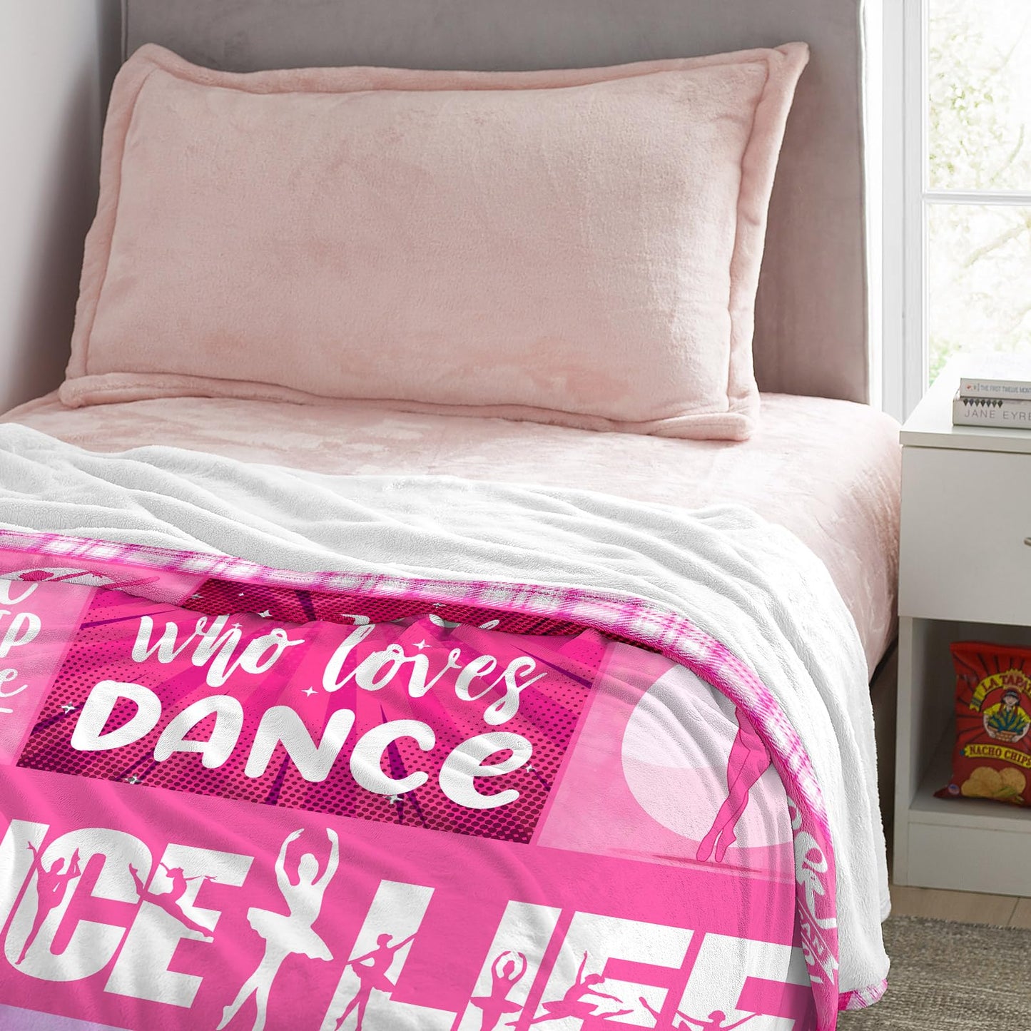 Dance Gifts for Girls, Dance Recital Gifts for Girls Throw Blanket 60" x 50", Dancer Gifts for Teen, Ballet Gifts, Best Presents for Dancers Teens/Ballerina/Team