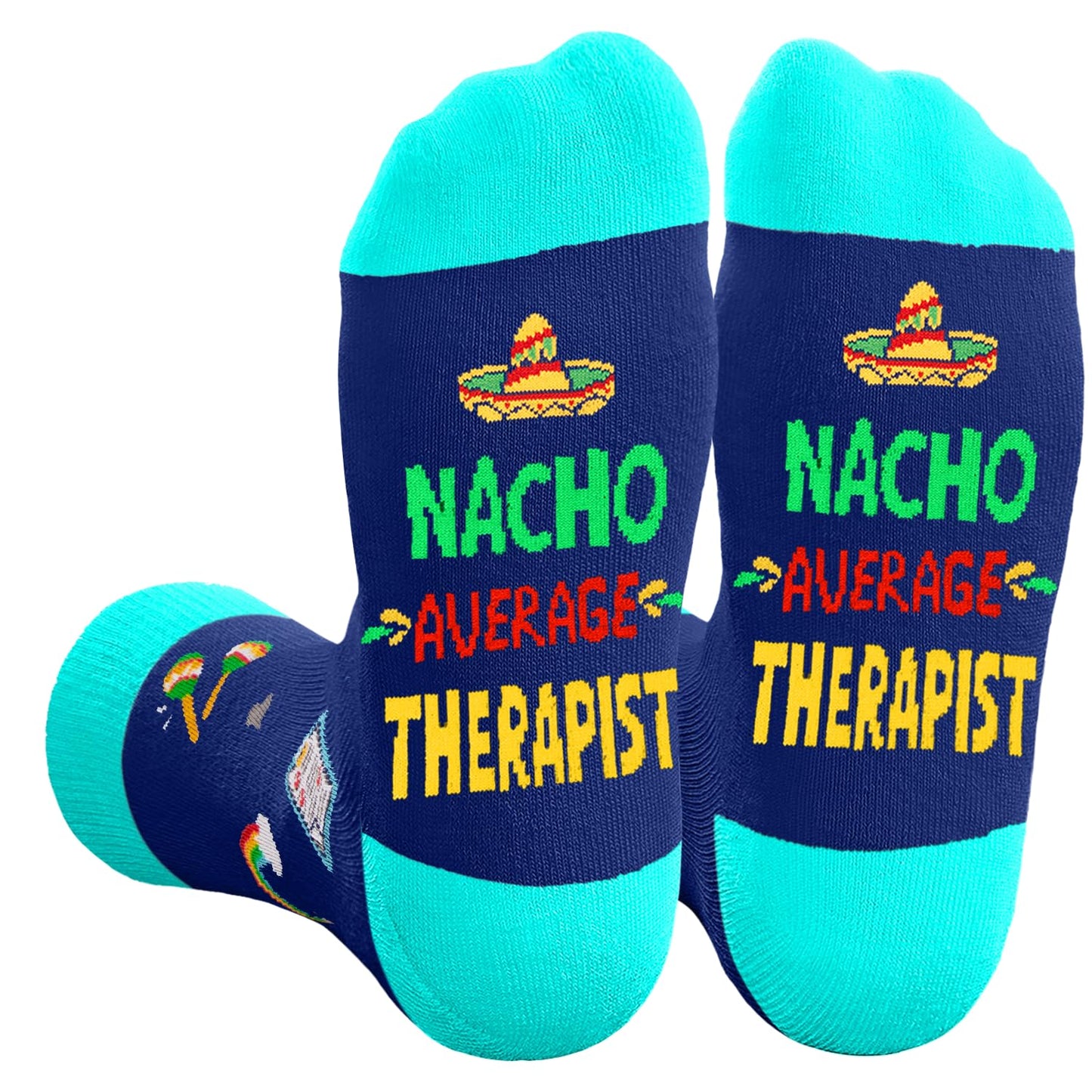 HAPPYPOP Nurse Gifts for Men Women - Nacho Average Doctor CNA EMT RN VET TECH Dentists Socks