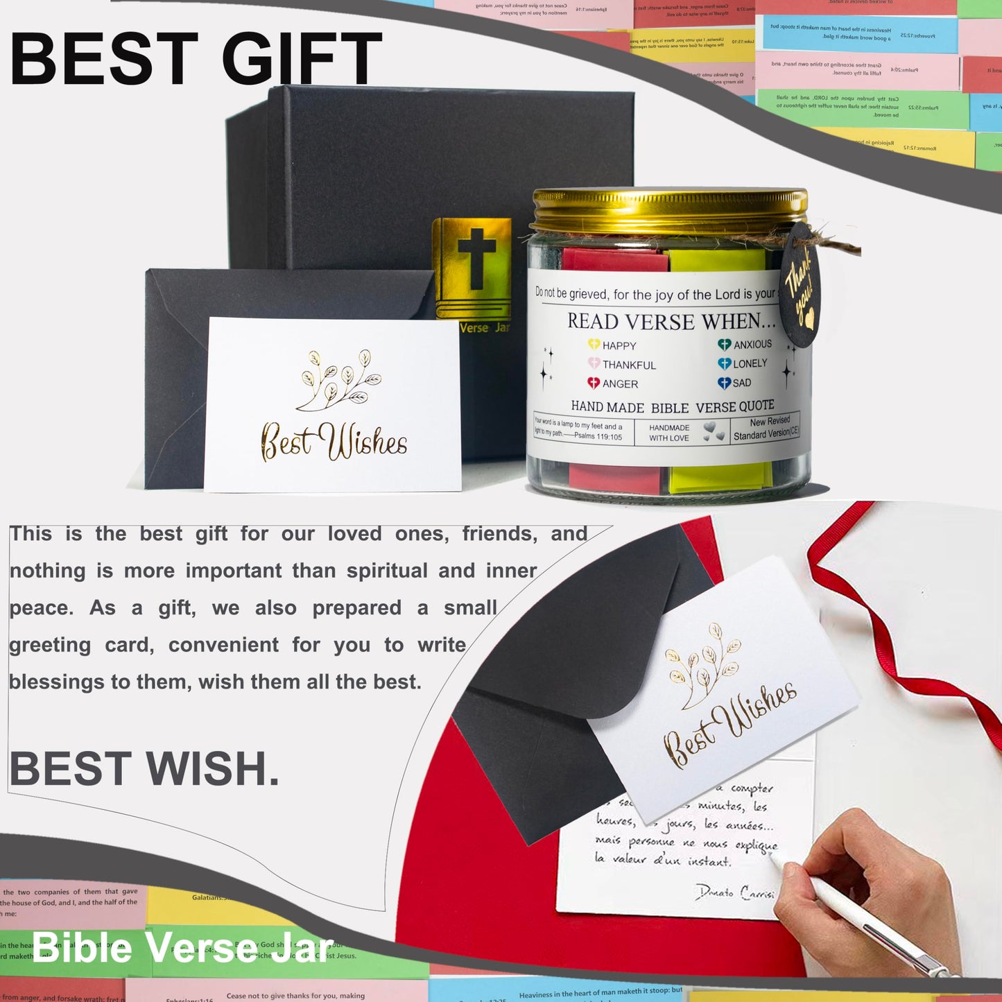 Catholic Bible Verse Jar,Catholic Gifts For Women Men Kids Teens,Bible Verses in a jar,First Communion for Girls Boys,Confirmation Gift for Teen,Religious Gifts,Prayer the Hope Jar