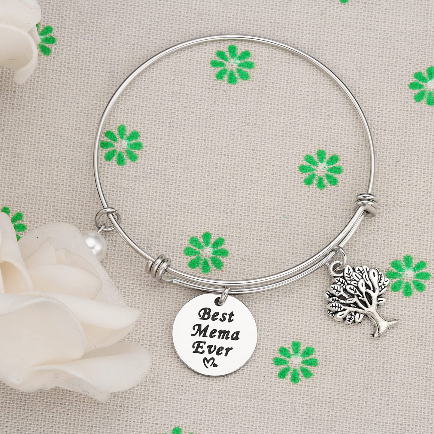 Mema Gifts Bracelet for Women Bracelets Ideas Worlds Best Mema ever Bangle Jewelry Mema Bracelet