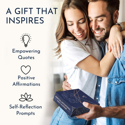 Motivational Daily Flip Calendar with 366 Inspirational Quotes – Inspirational Gifts for Women, Perpetual Desk Calendar, Office Decor for Women, Daily Affirmations, Motivational Desk Decor