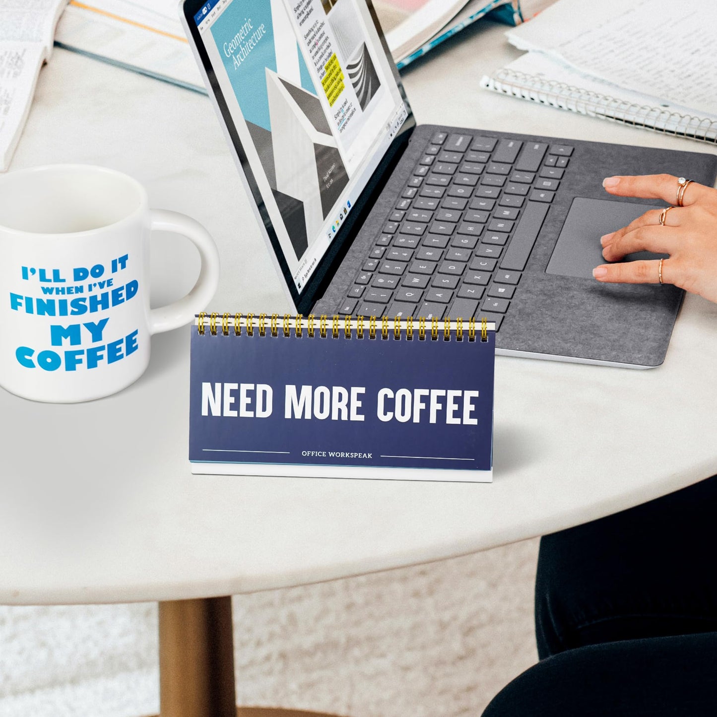 YOBRO Office Gifts for Coworkers, Funny Desk Signs - 50 Funny Messages Desktop Flip Book, Daily Mood Flip Sign & Funny Desk Decor, Work Desktop Accessories