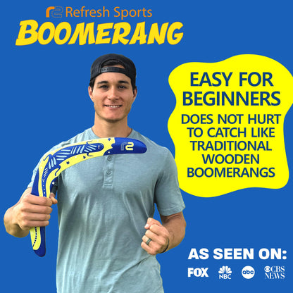 Boomerang for Adults & Kids - Fun Easy to Throw Boomerangs That Really Work - Soft to Catch Best Summer Stuffer Gifts for Boys & Girls - Outdoor Toys for Kids 8-12+ - 2026 Gift Idea for Teen Boys