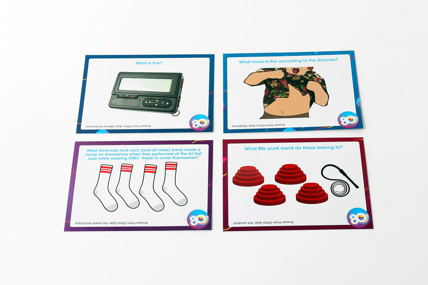 Buffalo Games Like Totally 80's Pop Culture Trivia Game - 200 Cards, 30s Timer & Guide - Team Contest for Adult Game Night - Portable Travel Activities for Adults - Quick Trivia Quizzes for Players