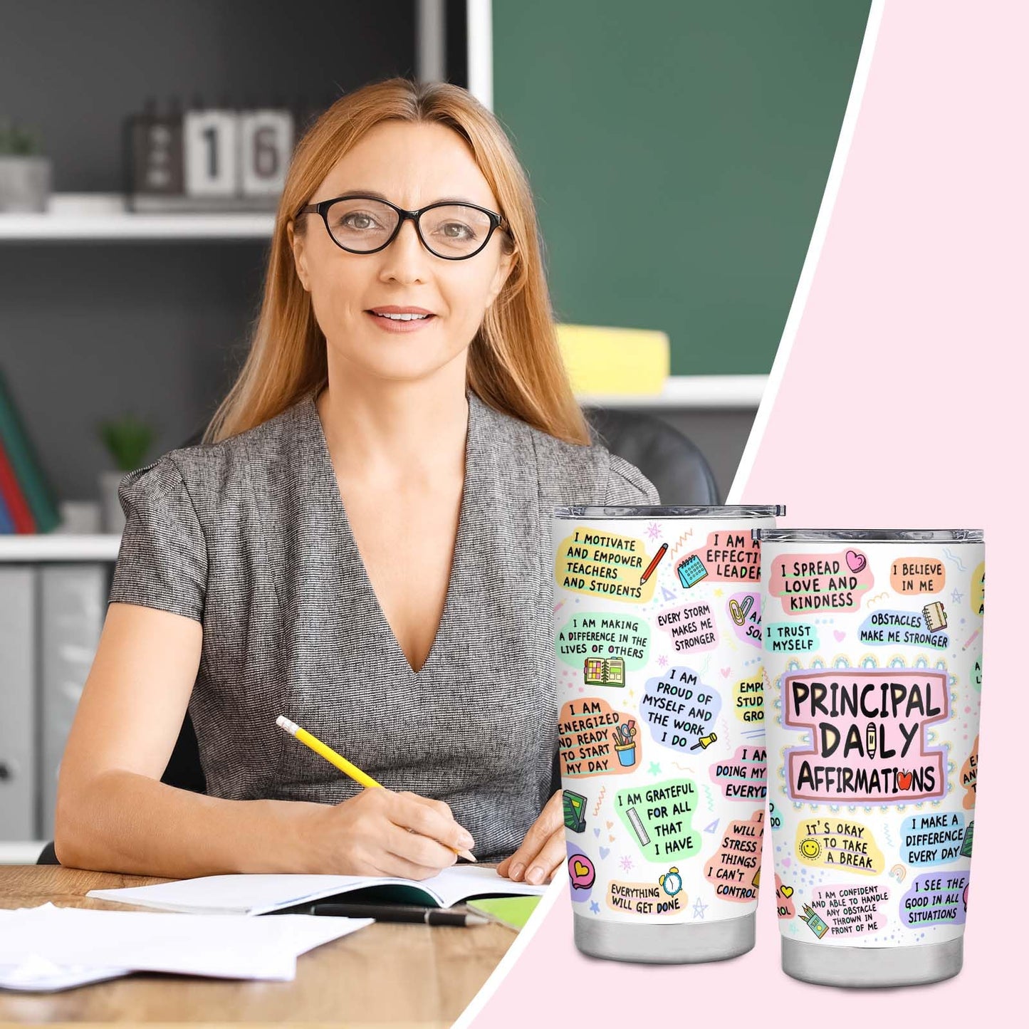 Principal Gifts, Principal Appreciation Gifts, 20oz Principal Tumbler, Principal Gifts for Women, Best Gift for Principal Day, Teacher Appreciation Day, Birthday, Retirement