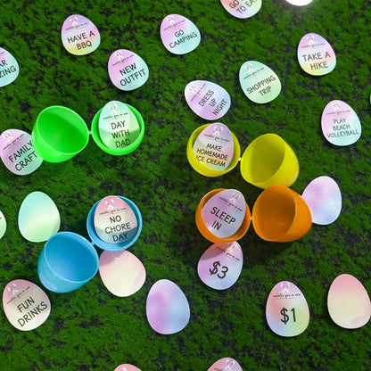 Easter Egg Fillers - 60pcs Easter Egg Tokens, Easter Eggs Filled Basket Stuffers Essentials Prefilled Party Favors Supplies, Family Games Hunt Prize Bulk Activity Gifts for Boys Girls Teens Exchanges