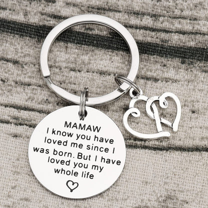 Mamaw Gifts Keychain for Women - Best Mamaw Ever Key Chains Gift