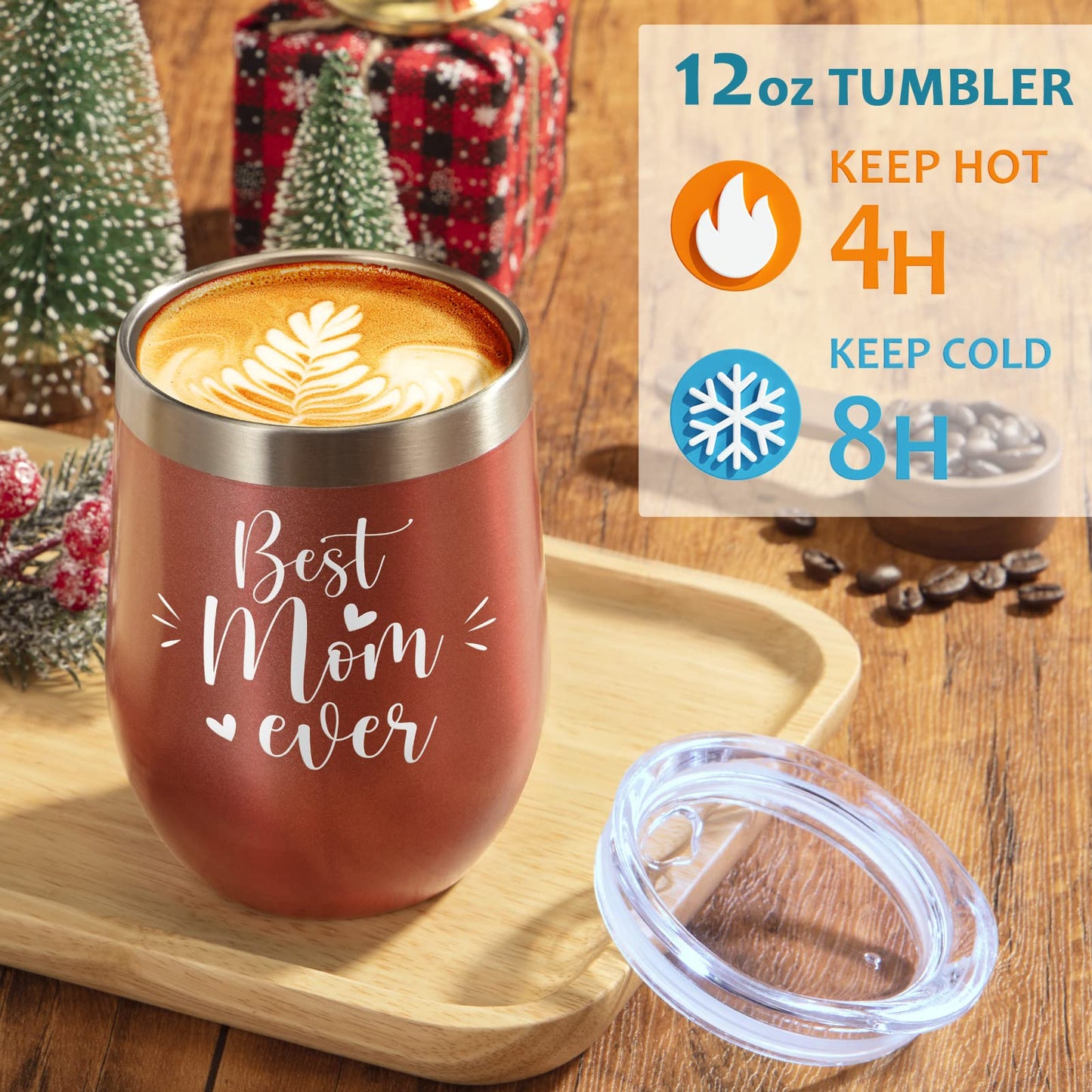 Best Mom Gifts Mothers Day Gifts for Mom from Daughter Son Kids, Birthday Gift Basket for Mother Women Mother-in-law Christmas Thanksgiving Present, New Mama Gift for Wife from Husband w/Wine Tumbler