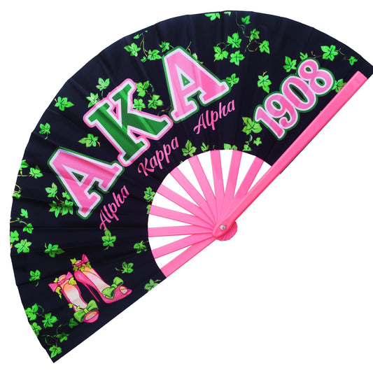 LParkin AKA Clacking Fans for Line Dancing, AKA Sorority Gifts for Women, AKA Gifts for Sisterhood Events, Party, Decoration