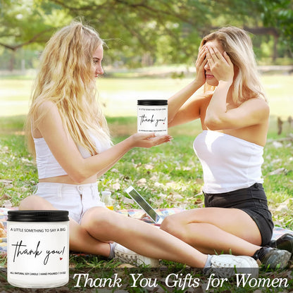 Thank You Hostess Gifts for Women, Funny Appreciation Gift for Friends Teacher Mom, Coworkers, Nurse, Employee, Boss- Lavender Scented Candles