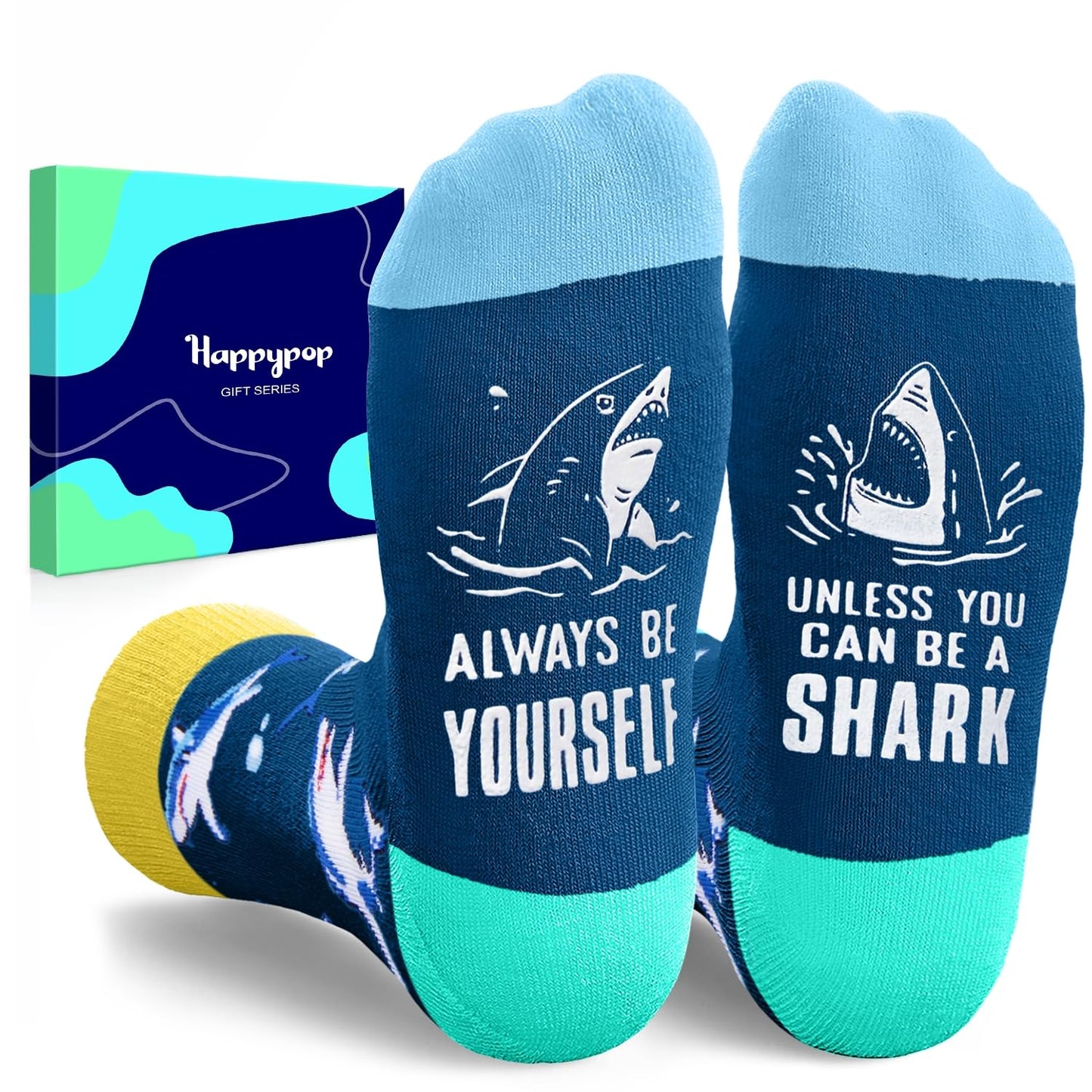 HAPPYPOP Animal Gifts for Women Men - Jellyfish Turtle Socks Penguin Frog Axolotl Gifts