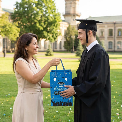 Graduation 2026 Money Explosion Gift Box Kit - Pop up Surprise Money Box with Confett, Graduation Money Holder Gift Card Box, Cash Gift Idea for Her, DIY Exploding Gift Box Party Supply (Blue 10boxes)