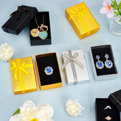 12 Pcs Small Jewelry Gift Boxes, 3.1 x 1.9 x 1 Inch Small Empty Gift Box Set for Earrings Rings Necklaces, Jewelry Gifts Boxes for Wedding Anniversaries Birthday Valentine's Day
