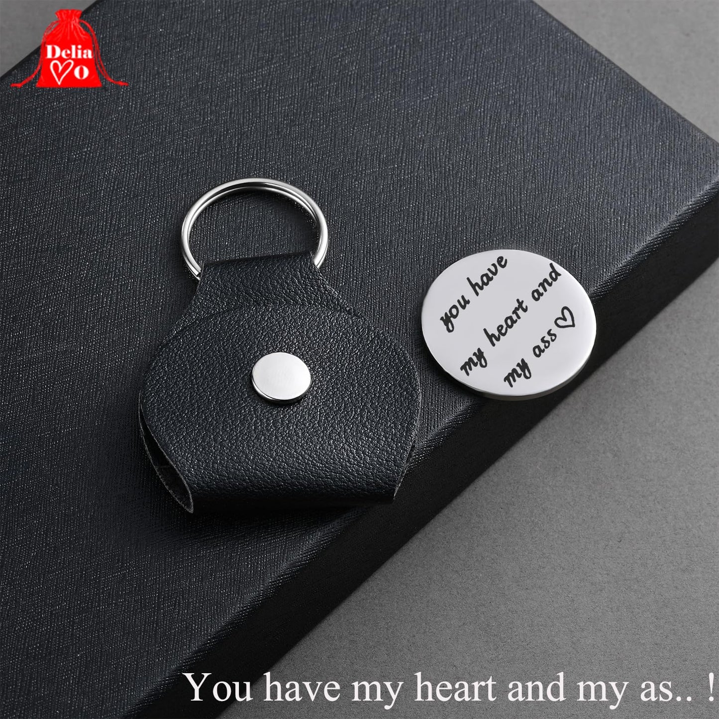 Pocket Hug Token Keychain for Women & Men - Inspirational Gifts for Him & Her Christmas Valentine's Day Graduation