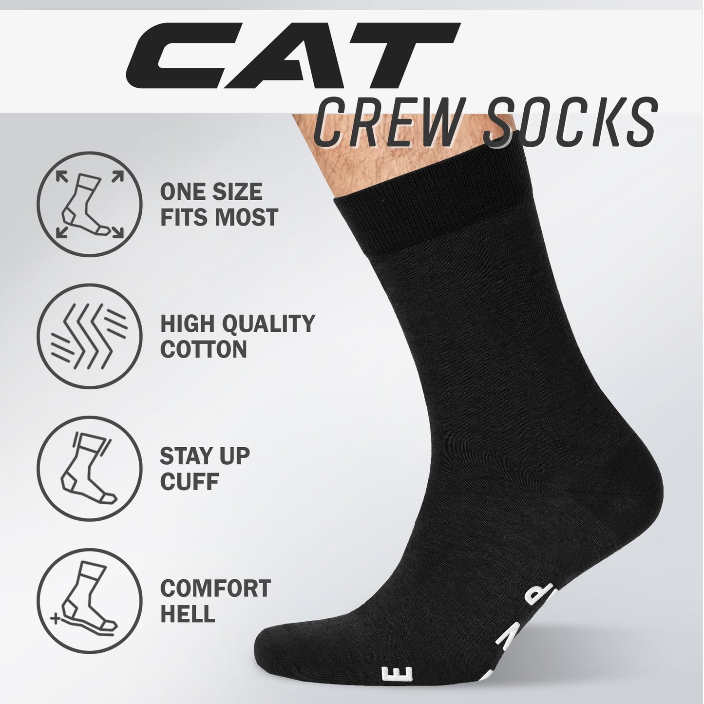 VICRAZY Funny Gifts For Men, Women – Fuzzy Cat Sock For Cat Dad Mom - Christmas Gifts, Stocking Stuffers for cat Lovers