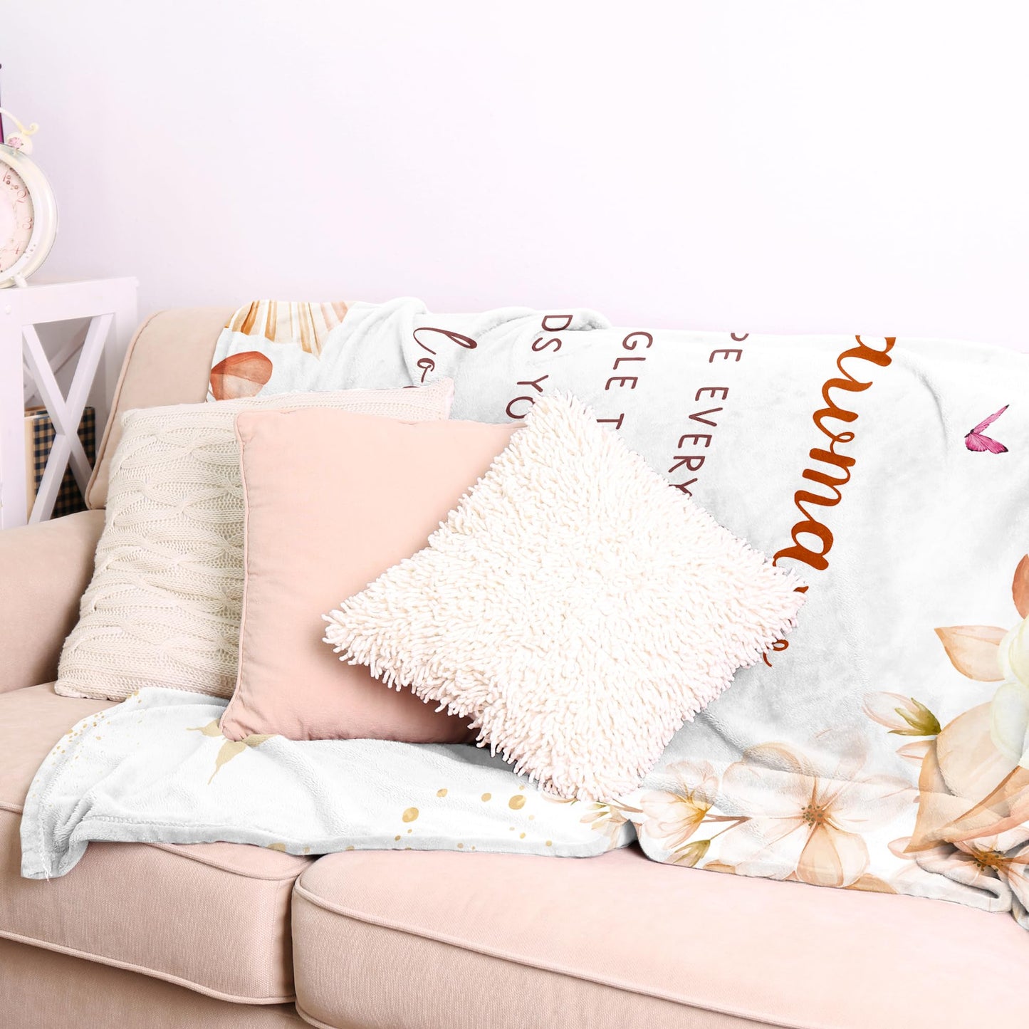 Mawmaw Blanket 60" X 50" - Mawmaw Gifts - Mothers Day Mawmaw Gifts - Birthday Gifts for Mawmaw - Best Maw Maw Ever Gift from Grandkids/Grandchildren