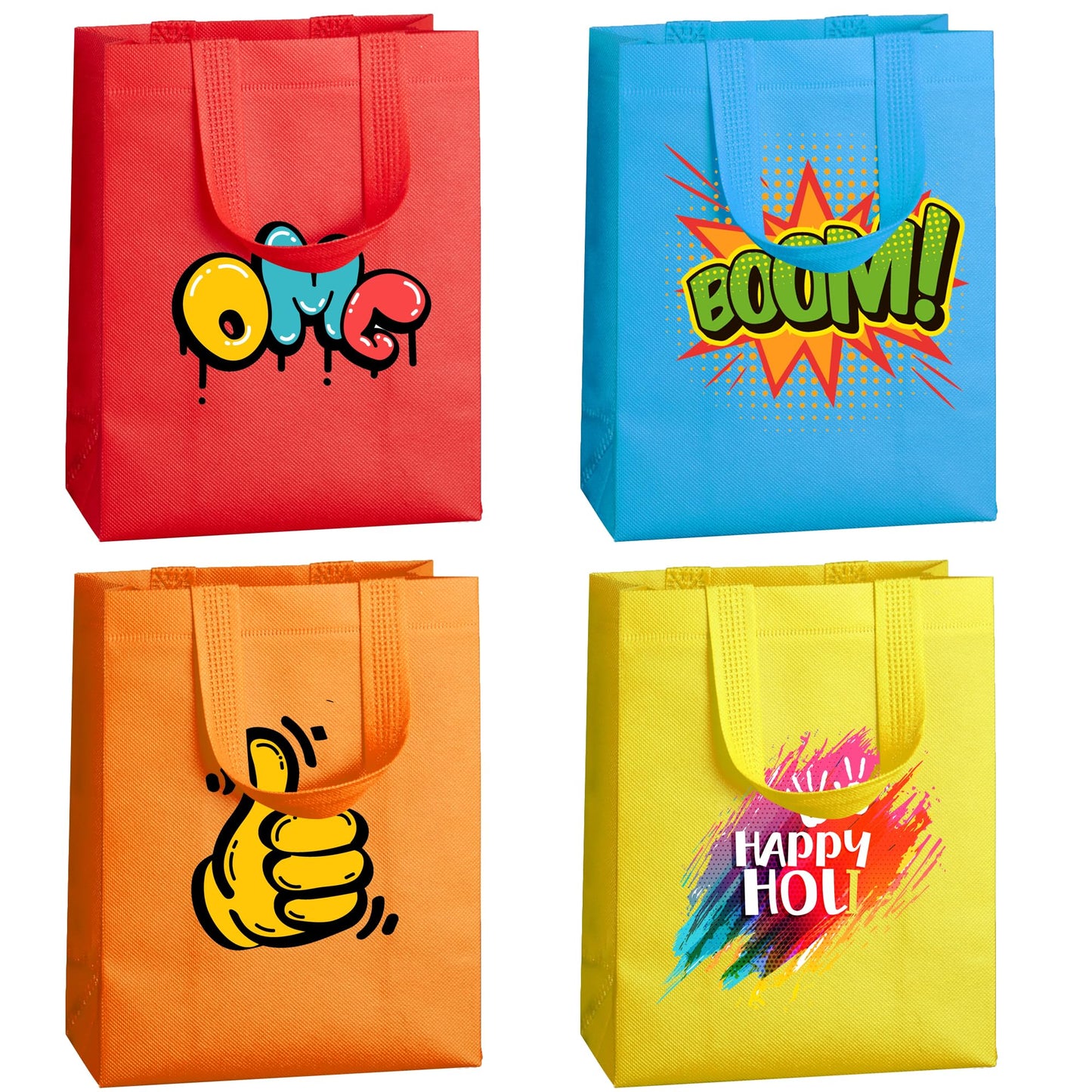 SPERPAND 20Pcs Gift Bags Medium Size, Reusable Goodie Bag, Gift Bags with Handles for Party Favors, Birthday, Baby Shower