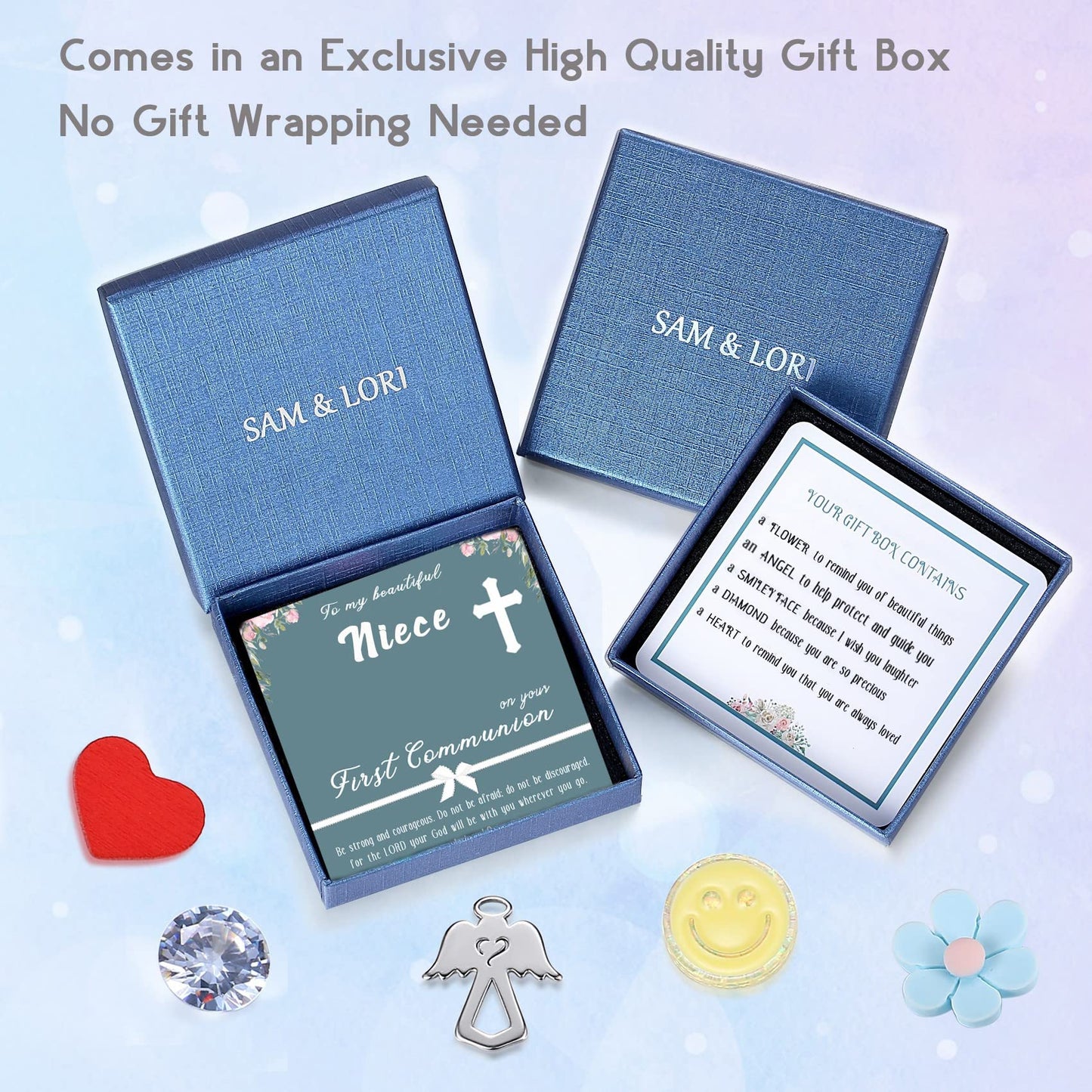 SAM & LORI Confirmation Gifts/First Communion Gifts-Bracelet for Goddaughter Daughter Niece Granddaughter