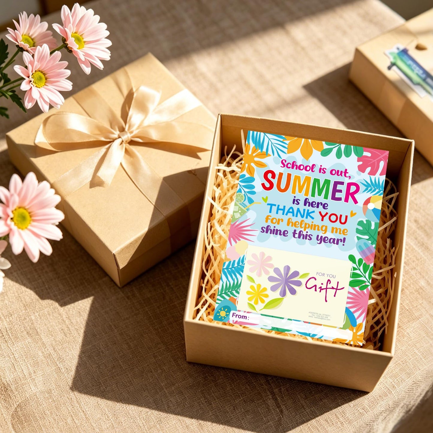 Fancy Land 12 Pcs Teacher Appreciation Gift Card Holders Teacher Appreciation Gifts in Bulk for End of School Year Graduation