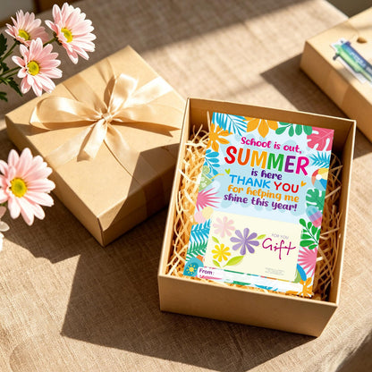 Fancy Land 12 Pcs Teacher Appreciation Gift Card Holders Teacher Appreciation Gifts in Bulk for End of School Year Graduation