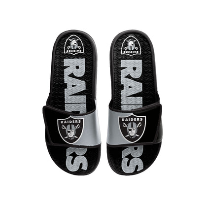 FOCO mens NFL Team Logo Athletic Sport Shower Flip Flop Sandals Gel Slides