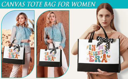 70th Birthday Gifts for Women, Unique 1956 Birthday Gifts for 70 Year Old Women Birthdays Gift Basket, Fabulous 70th Happy Birthdays Gift Idea for Mom Sister Friend Wife Grandma w/ Canvas Tote Bag