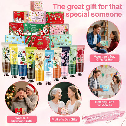 10 Pack Hand Cream Gift Set,Mothers Day Gifts,Moisturizing Hand Lotion Travel Size for Dry Hands,Birthday Gifts for Women&Teen Girls,Teacher Appreciation Gifts,Nurses Week Gifts, Mini Bulk Gifts