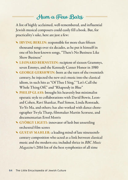 The Little Encyclopedia of Jewish Culture: 101 People, Places, Things (and Foods) Every Jew Should Know