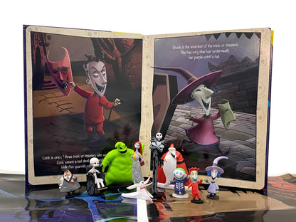Disney Nightmare Before Christmas My Busy Books - Storybook, 10 figurines, playmat
